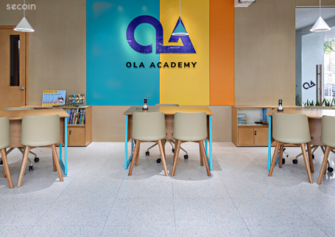 Gạch Terrazzo nội thất Secoin tại Hệ thống Trung Tâm Anh Ngữ ILA, OLA Academy